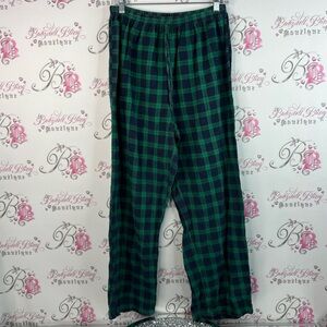 Secret Treasures pants striped picnic Green and Blue Plaid Pajama Pants